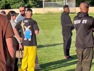 DRAKE SPOTTED PLAYING FOOTBALL WITH HIS SON